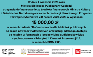 Dofinansowanie na zakup nowości